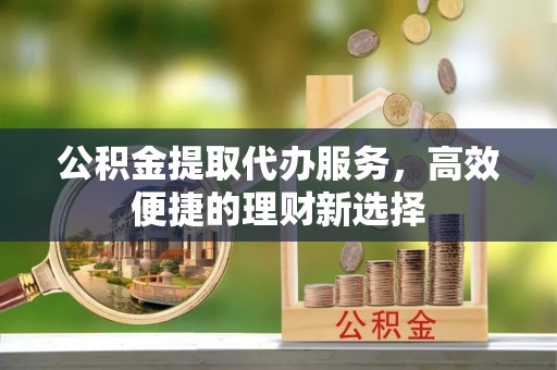 赤坎公积金提取代办服务，高效便捷的理财新选择