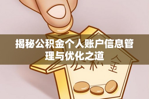 赤坎揭秘公积金个人账户信息管理与优化之道
