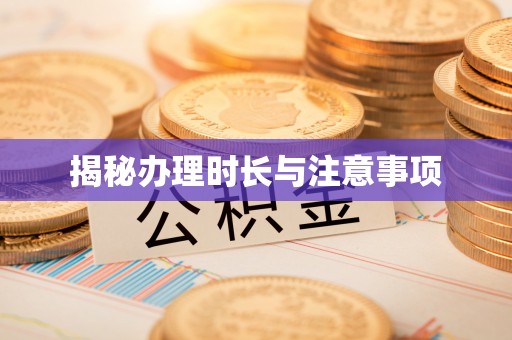 赤坎揭秘办理时长与注意事项
