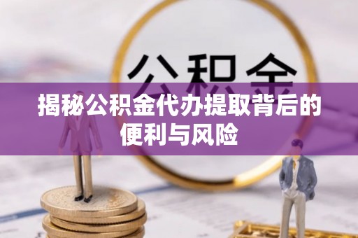 赤坎揭秘公积金代办提取背后的便利与风险