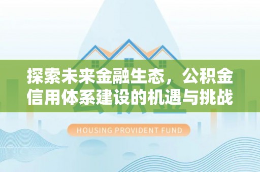 赤坎探索未来金融生态，公积金信用体系建设的机遇与挑战