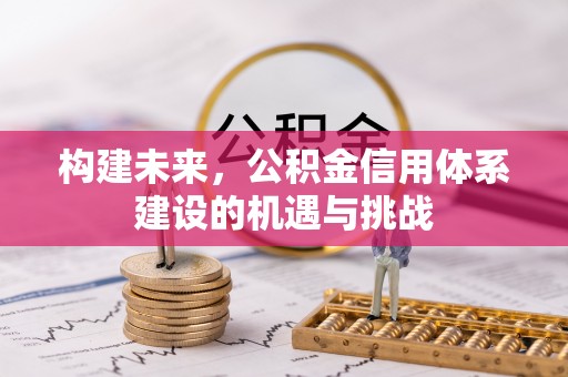 赤坎构建未来，公积金信用体系建设的机遇与挑战