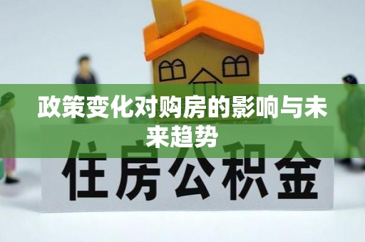 赤坎政策变化对购房的影响与未来趋势
