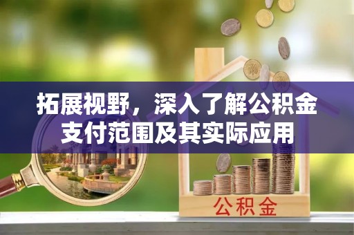 赤坎拓展视野，深入了解公积金支付范围及其实际应用