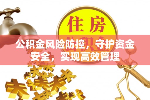 赤坎公积金风险防控，守护资金安全，实现高效管理