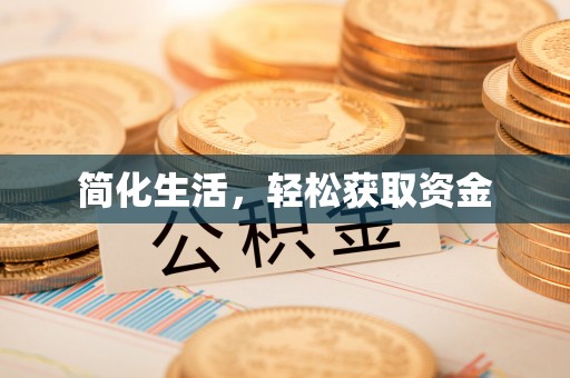 赤坎简化生活，轻松获取资金